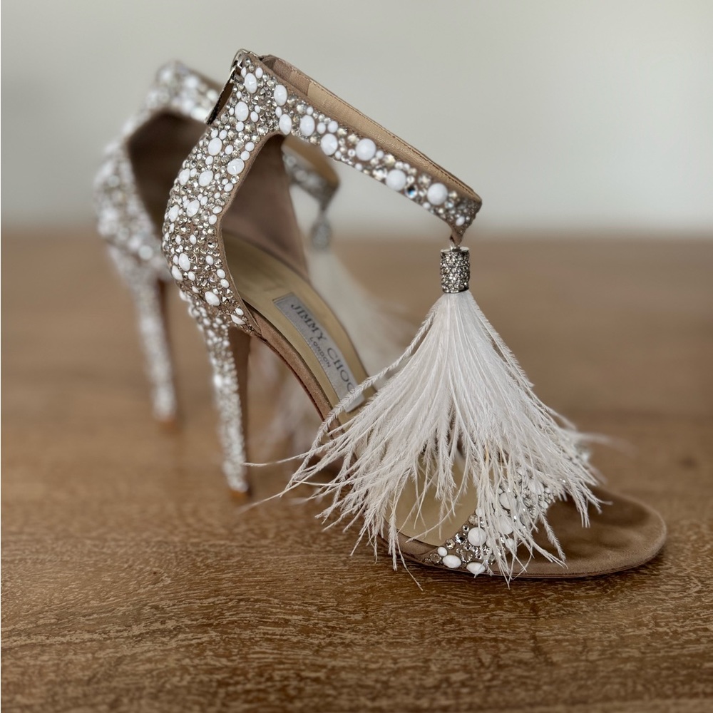 Jimmy Choo Viola 110 Crystal Heels; Size 39.5